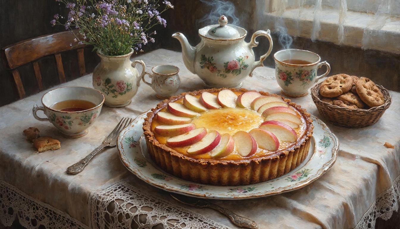 Шарлотка с творогом