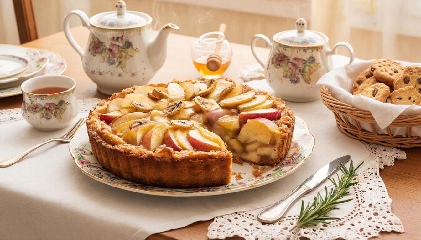Шарлотка с бананом