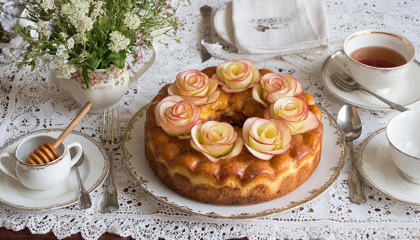 Шарлотка розочки