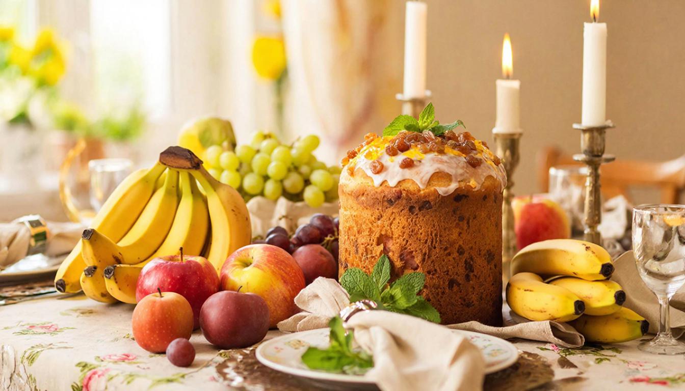 Банановый кулич
